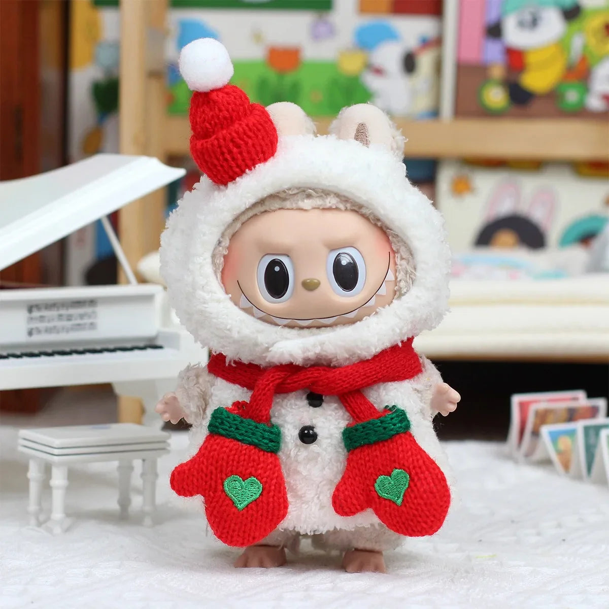 Labubu Xmas Dress-Up Set – Santa & Snowman