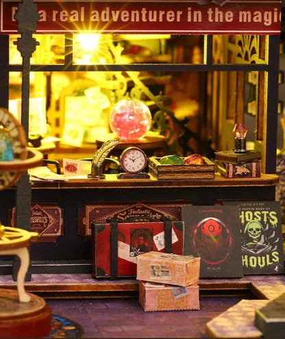 Holo Magic City DIY Wooden Dollhouse – Deluxe Miniature Build Kit