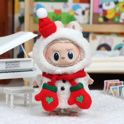 Labubu Xmas Dress-Up Set – Santa & Snowman