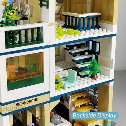 Mini Garden Hotel Micro-Brick City Build