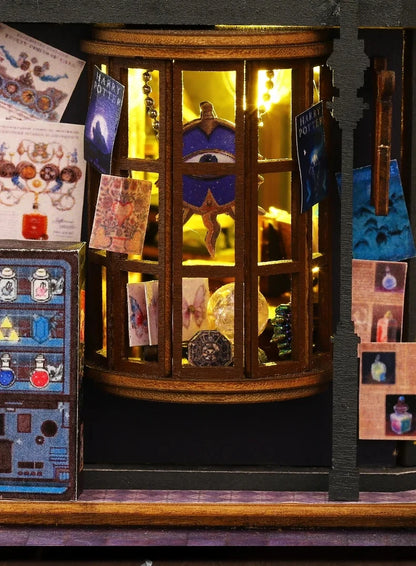 Holo Magic City DIY Wooden Dollhouse – Deluxe Miniature Build Kit