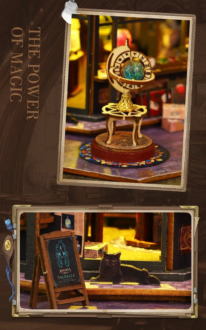 Holo Magic City DIY Wooden Dollhouse – Deluxe Miniature Build Kit